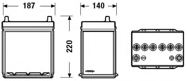 SONNAK SB356A Стартерная аккумуляторная батарея; Стартерная аккумуляторная батарея