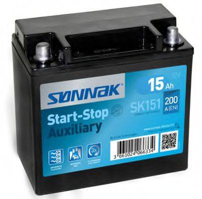 Стартерная аккумуляторная батарея; Стартерная аккумуляторная батарея SONNAK SK151