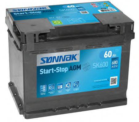 Стартерная аккумуляторная батарея; Стартерная аккумуляторная батарея SONNAK SK600