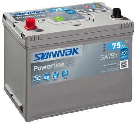 Стартерная аккумуляторная батарея; Стартерная аккумуляторная батарея SONNAK SA755