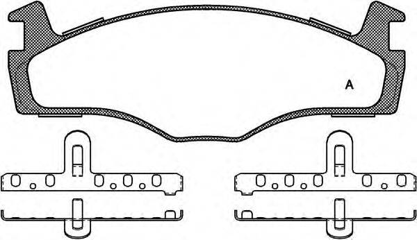 Комплект тормозных колодок, дисковый тормоз OPEN PARTS BPA0171.60