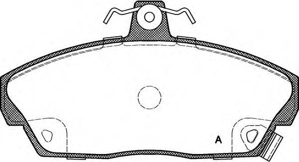 Комплект тормозных колодок, дисковый тормоз OPEN PARTS BPA0337.02
