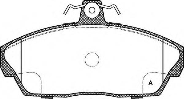 Комплект тормозных колодок, дисковый тормоз OPEN PARTS BPA0337.10