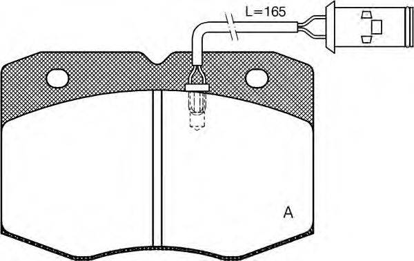 OPEN PARTS BPA043502 Комплект тормозных колодок, дисковый тормоз