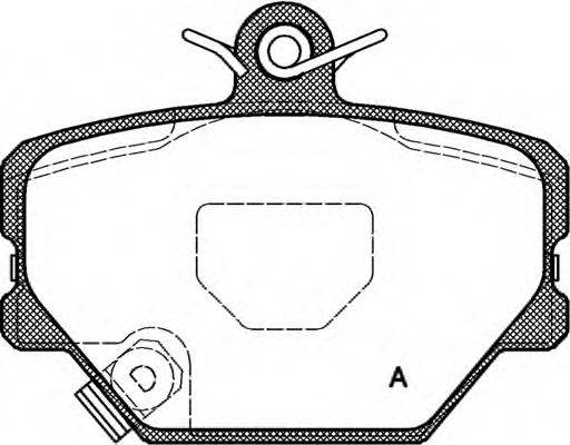 Комплект тормозных колодок, дисковый тормоз OPEN PARTS BPA0705.02