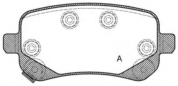 Комплект тормозных колодок, дисковый тормоз OPEN PARTS BPA1095.02