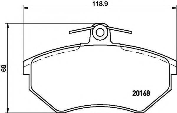 TEXTAR 2016801 Комплект тормозных колодок, дисковый тормоз