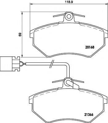 TEXTAR 2016805 Комплект тормозных колодок, дисковый тормоз