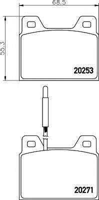 Комплект тормозных колодок, дисковый тормоз TEXTAR 2025301