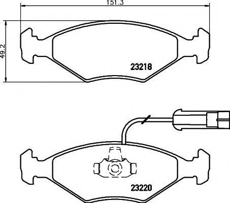 Комплект тормозных колодок, дисковый тормоз TEXTAR 2321801