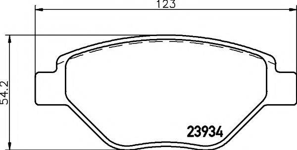 TEXTAR 2393401 Комплект тормозных колодок, дисковый тормоз