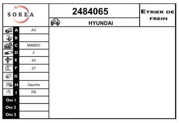 Тормозной суппорт EAI 2484065