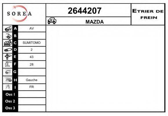 Тормозной суппорт EAI 2644207