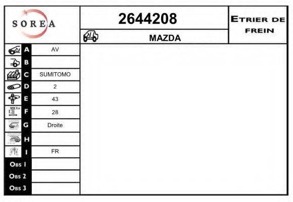 Тормозной суппорт EAI 2644208