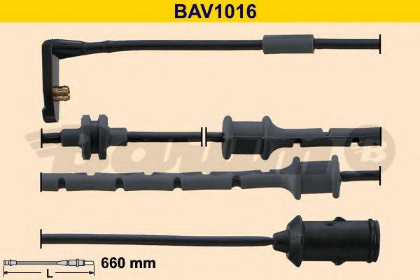 Сигнализатор, износ тормозных колодок BARUM BAV1016