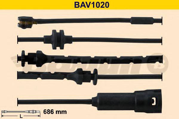 Сигнализатор, износ тормозных колодок BARUM BAV1020