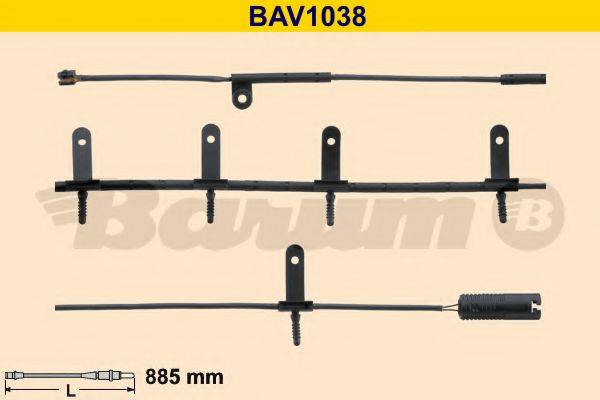 BARUM BAV1038 Сигнализатор, износ тормозных колодок