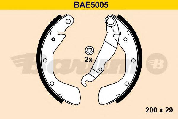 BARUM BAE5005 Комплект тормозных колодок