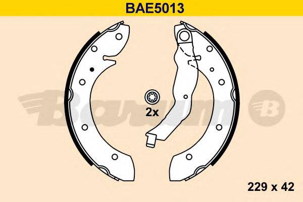 BARUM BAE5013 Комплект тормозных колодок