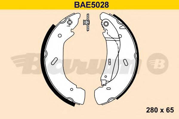 BARUM BAE5028 Комплект тормозных колодок