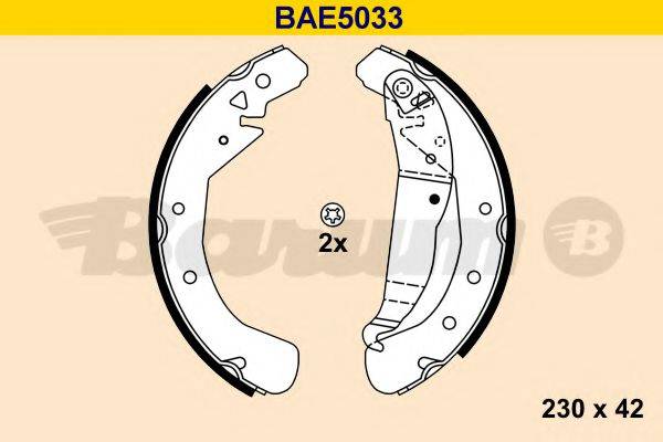 BARUM BAE5033 Комплект тормозных колодок