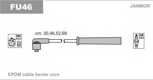Комплект проводов зажигания JANMOR FU46