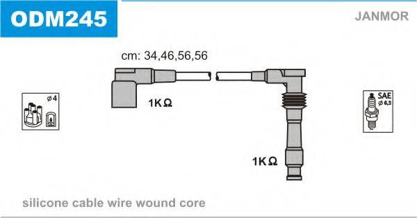 JANMOR ODM245 Комплект проводов зажигания