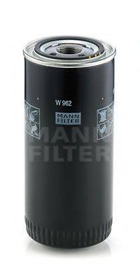 MANN-FILTER W962 Масляный фильтр; Гидрофильтр, автоматическая коробка передач; Фильтр, Гидравлическая система привода рабочего оборудования