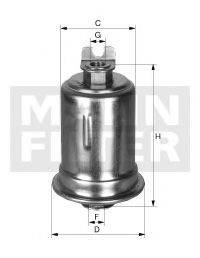 Топливный фильтр MANN-FILTER WK 614/34