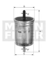 Топливный фильтр MANN-FILTER WK 718/1