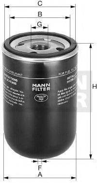 Топливный фильтр MANN-FILTER WK 824