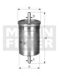 Топливный фильтр MANN-FILTER WK 48