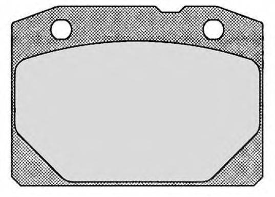 Комплект тормозных колодок, дисковый тормоз RAICAM RA.0100.0