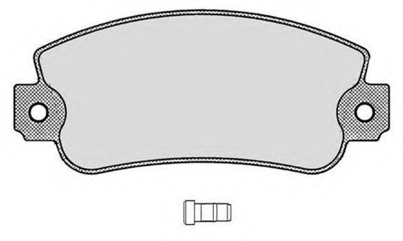 Комплект тормозных колодок, дисковый тормоз RAICAM RA.0250.0