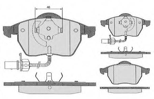 Комплект тормозных колодок, дисковый тормоз RAICAM RA.0429.2