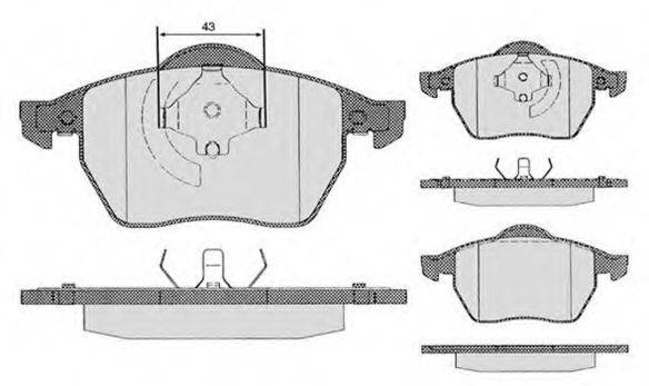 Комплект тормозных колодок, дисковый тормоз RAICAM RA.0429.6
