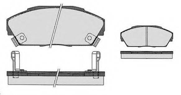 Комплект тормозных колодок, дисковый тормоз RAICAM RA.0455.0
