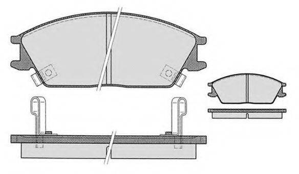Комплект тормозных колодок, дисковый тормоз RAICAM RA.0457.1
