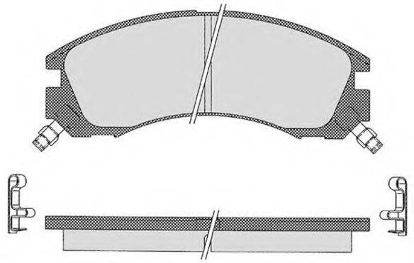 Комплект тормозных колодок, дисковый тормоз RAICAM RA.0591.1