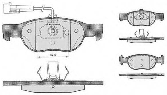 Комплект тормозных колодок, дисковый тормоз RAICAM RA.0612.3