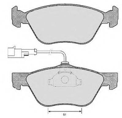 Комплект тормозных колодок, дисковый тормоз RAICAM RA.0615.1