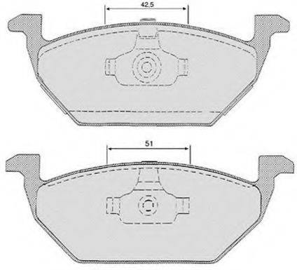 Комплект тормозных колодок, дисковый тормоз RAICAM RA.0653.1