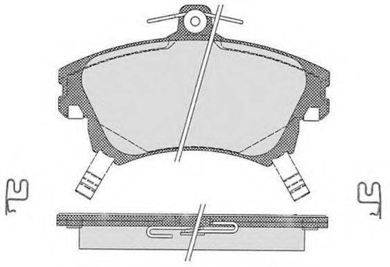 Комплект тормозных колодок, дисковый тормоз RAICAM RA.0696.0
