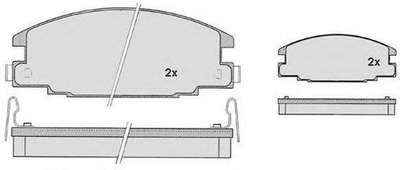 Комплект тормозных колодок, дисковый тормоз RAICAM RA.0755.0