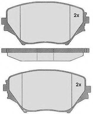 Комплект тормозных колодок, дисковый тормоз RAICAM RA.0780.0