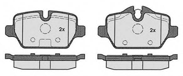 Комплект тормозных колодок, дисковый тормоз RAICAM RA.0854.2