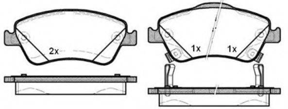 Комплект тормозных колодок, дисковый тормоз RAICAM RA.0926.0