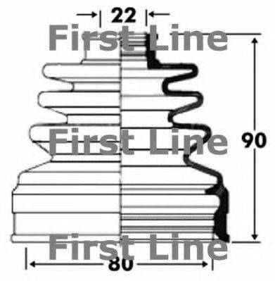 FIRST LINE FCB2814 Пыльник, приводной вал