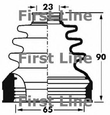 Пыльник, приводной вал FIRST LINE FCB2893