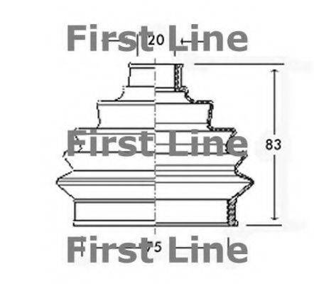 FIRST LINE FCB2256 Пыльник, приводной вал